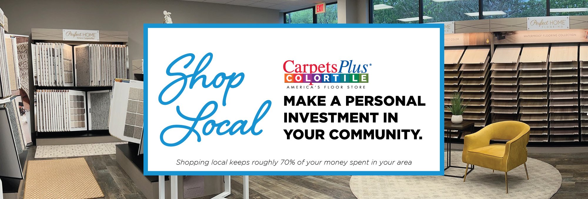 CarpetsPlus - Web sale banner - Thompson Interiors in Lake Odessa, MI