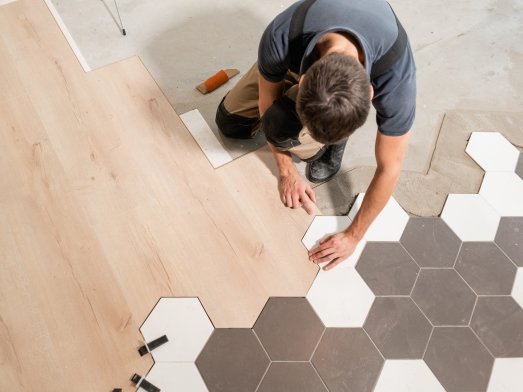 Flooring installation services in Lake Odessa, MI.